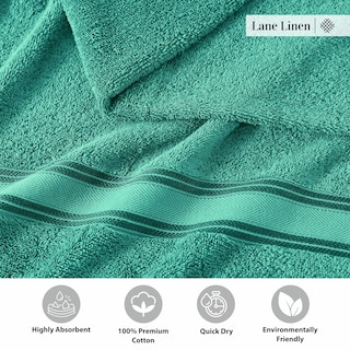 Foto 6 | Foto 6 | Juego De Toallas De Baño Lane Linen, Algodón, Tamaño Grande, 4 Piezas - Venta Internacional.