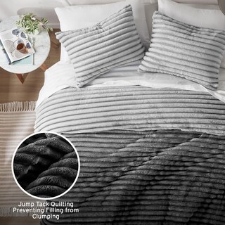 Foto 3 | Foto 3 | Set De Edredón Intelligent Design Avril Queen Grey Ombre - Venta Internacional.
