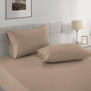 Foto 3 | Foto 3 | Sábana Bajera Lane Linen 100% Algodón Orgánico Queen Taupe - Venta Internacional.