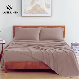 Foto 2 | Foto 2 | Juego De Sábanas Lane Linen Rv, Tamaño Queen, 100% Algodón Orgánico, Color Lila - Venta Internacional.