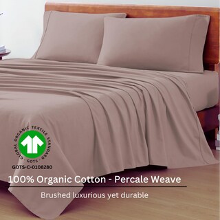 Foto 3 | Foto 3 | Juego De Sábanas Lane Linen Rv, Tamaño Queen, 100% Algodón Orgánico, Color Lila - Venta Internacional.