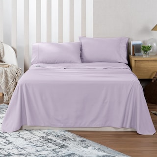 Foto 1 | Foto 1 | Sábana De Microfibra Real Textil Violeta Matrimonial