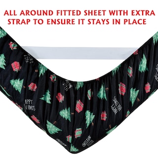 Foto 4 | Foto 4 | Sábanas Elegant Comfort Luxury Soft Feliz Navidad Cal King - Venta Internacional.