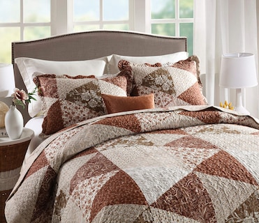 Foto 2 | Foto 2 | Juego de Colcha Travan Patchwork Floral King Size - Venta Internacional
