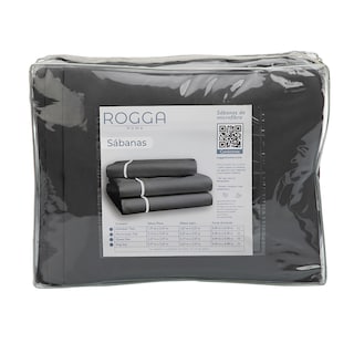 Foto 8 | Foto 8 | Protector Lux + Sabanas Royal Touch Gris Queen Size