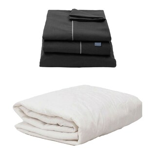 Foto 1 | Foto 1 | Protector Ultra + Sabanas Royal Touch Negro King Size