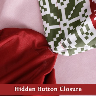 Foto 5 | Foto 5 | Juego De Fundas De Edredón Caromio Christmas Queen Size Con Reno - Venta Internacional.