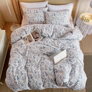 Foto 4 | Foto 4 | Juego De Edredón Mixinni Blue Floral Twin/twin Xl Con 2 Almohadas - Venta Internacional.