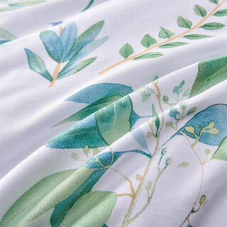 Foto 6 | Foto 6 | Funda Nórdica Mixinni Floral, 100% Algodón, Tamaño Queen, Color Verde - Venta Internacional.