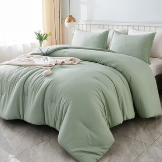 Foto 4 | Foto 4 | Juego De Edredón Litanika, Tamaño King, Verde Salvia, 3 Piezas, Estilo Boho B - Venta Internacional.