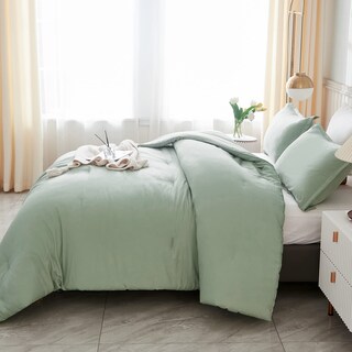 Foto 5 | Foto 5 | Juego De Edredón Litanika, Tamaño King, Verde Salvia, 3 Piezas, Estilo Boho B - Venta Internacional.