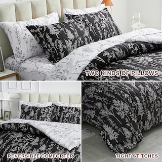 Foto 6 | Foto 6 | Juego de Cama Joyreap Botanical Queen Reversible 7 Piezas - Venta Internacional