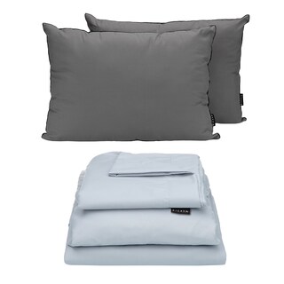 Foto 1 | Foto 1 | Sabanas Softy Platino + Almohada 2-pack King Size