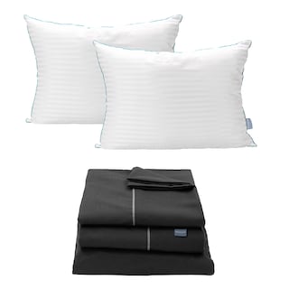 Foto 1 | Foto 1 | Sábanas Dicasa Royal Negro + Almohada Royal Twin Queen Size