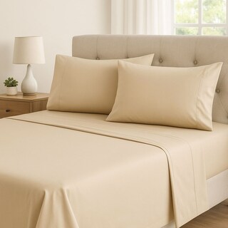 Foto 2 | Foto 2 | Juego de Sabanas 100% Algodón King size Frescas y Transpirables Beige Kyuden Home