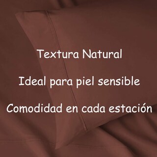 Foto 4 | Foto 4 | Juego De Sábanas Kyuden Home 100% Algodón Queen size Frescas y Transpirables Chocolate