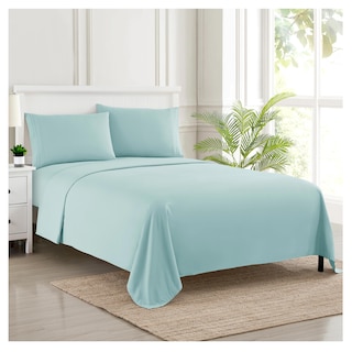Foto 1 | Foto 1 | Sábanas Sweet Home Collection Supreme Queen, Color Azul Claro - Venta Internacional.