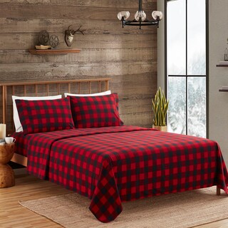 Foto 3 | Foto 3 | Sábanas De Franela, Colección Sweet Home, Buffalo Check Plaid - Venta Internacional.