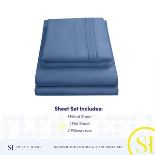 Foto 4 | Foto 4 | Sábanas Sweet Home Collection Rv Short Queen Denim - Venta Internacional.