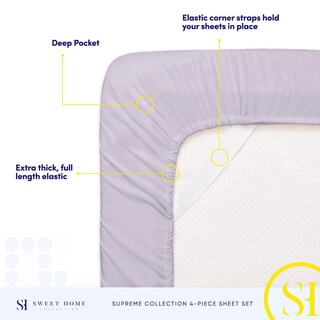 Foto 5 | Foto 5 | Juego De Sábanas Sweet Home Collection California King Lilac - Venta Internacional.