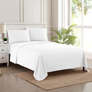 Foto 1 | Foto 1 | Sábanas Sweet Home Collection Supreme Queen, Color Blanco - Venta Internacional.