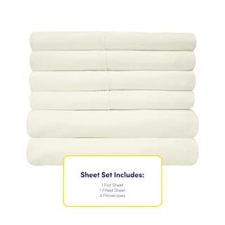 Foto 4 | Foto 4 | Sábanas Sweet Home Collection 1500 Supreme King Ivory - Venta Internacional.