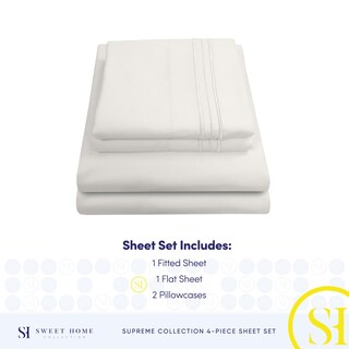 Foto 4 | Foto 4 | Juego De Sábanas Sweet Home Collection Split King Ivory - Venta Internacional.