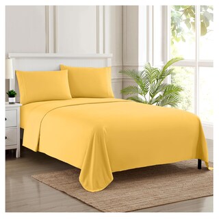 Foto 1 | Foto 1 | Juego De Sábanas Sweet Home Collection 1800 Supreme Twin Xl, Color Amarillo - Venta Internacional.