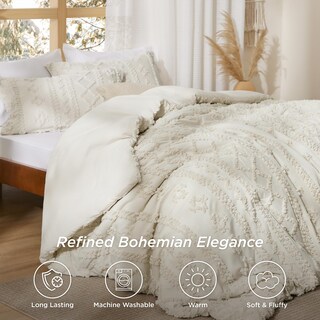 Foto 3 | Foto 3 | Juego de Edredón Bedsure Beige 3 Piezas - Venta Internacional