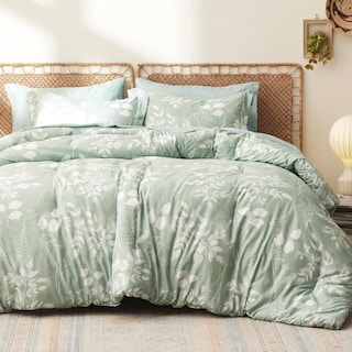 Foto 1 | Foto 1 | Juego de Edredón Bedsure King Size 7 Piezas con Estampado Floral Verde -Venta Internacional