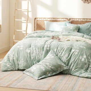 Foto 2 | Foto 2 | Juego de Edredón Bedsure King Size 7 Piezas con Estampado Floral Verde -Venta Internacional