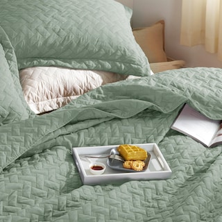 Foto 3 | Foto 3 | Colchas Ligeras Quilt Bedsure Queen Size Verde Salvia - Venta Internacional