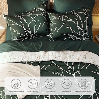 Foto 3 | Foto 3 | Juego de Edredón Bedsure Queen Floral Green 7 Piezas - Venta Internacional