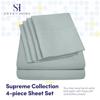 Foto 2 | Foto 2 | Juego De Sábanas Sweet Home Collection Twin Xl Slate, 6 Piezas - Venta Internacional.