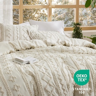 Foto 6 | Foto 6 | Juego de Edredón Bedsure Tufted Boho California King Beige 3 Piezas - Venta Internacional