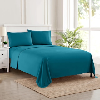 Foto 1 | Foto 1 | Sábanas Sweet Home Collection Supreme Queen, Color Verde Azulado - Venta Internacional.