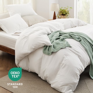 Foto 4 | Foto 4 | Juego De Cama Bedsure California King Size, Funda De Edredón Blanca - Venta Internacional.