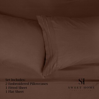 Foto 2 | Foto 2 | Juego De Sábanas Sweet Home Collection 1500 Supreme Queen Brown - Venta Internacional.
