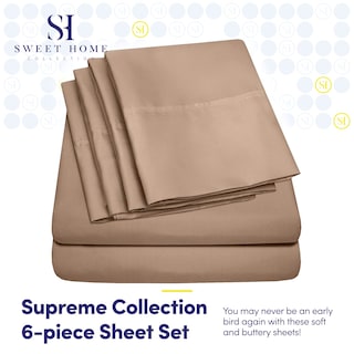 Foto 2 | Foto 2 | Sábanas Sweet Home Collection, 6 Unidades, 1500 Supreme Full - Venta Internacional.