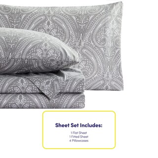Foto 5 | Foto 5 | Juego De Sábanas Sweet Home Collection Paisley Queen, 6 Piezas - Venta Internacional.