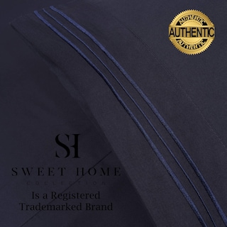 Foto 4 | Foto 4 | Juego De Sábanas Sweet Home Collection 1500 Supreme King Azul Marino - Venta Internacional.