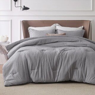 Foto 1 | Foto 1 | Juego de Edredón Bedsure Oversize King Gris Oscuro 3 Piezas - Venta Internacional