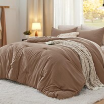 Juego de Edredón Bedsure California King Brown 3 Piezas - Venta Internacional