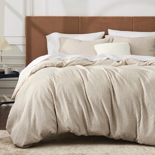 Foto 1 | Foto 1 | Juego de Funda de Edredón King Bedsure Beige 100% Algodón - Venta Internacional