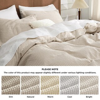 Foto 5 | Foto 5 | Juego de Funda de Edredón King Bedsure Beige 100% Algodón - Venta Internacional