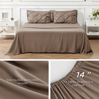 Foto 6 | Foto 6 | Juego De Edredón Bedsure, Tamaño Completo, 7 Piezas, Brown Gentlesoft™ - Venta Internacional.