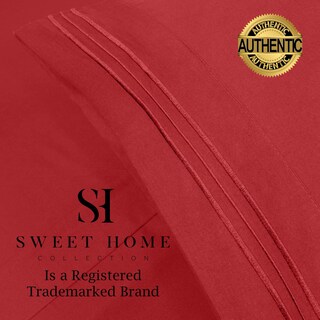 Foto 4 | Foto 4 | Juego de Sábanas Sweet Home Collection 1500 Supreme Twin Rojo - Venta Internacional