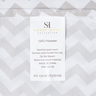 Foto 3 | Foto 3 | Sábanas Sweet Home Collection King Size Chevron Grey - Venta Internacional.