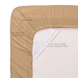 Foto 5 | Foto 5 | Juego De Sábanas Sweet Home Collection 1800 Supreme Twin Xl Taupe - Venta Internacional.