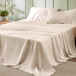 Foto 1 | Foto 1 | Juego De Sábanas Bedsure Queen Size, 4 Piezas, Poliéster, Color Beige - Venta Internacional.